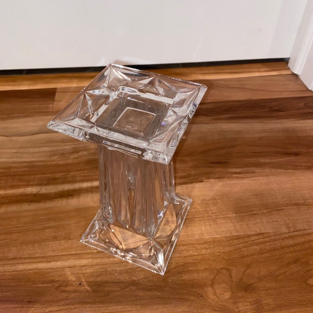 QUAD CRYSTAL PRISM PEDESTAL LARGE PARTYLITE P7374